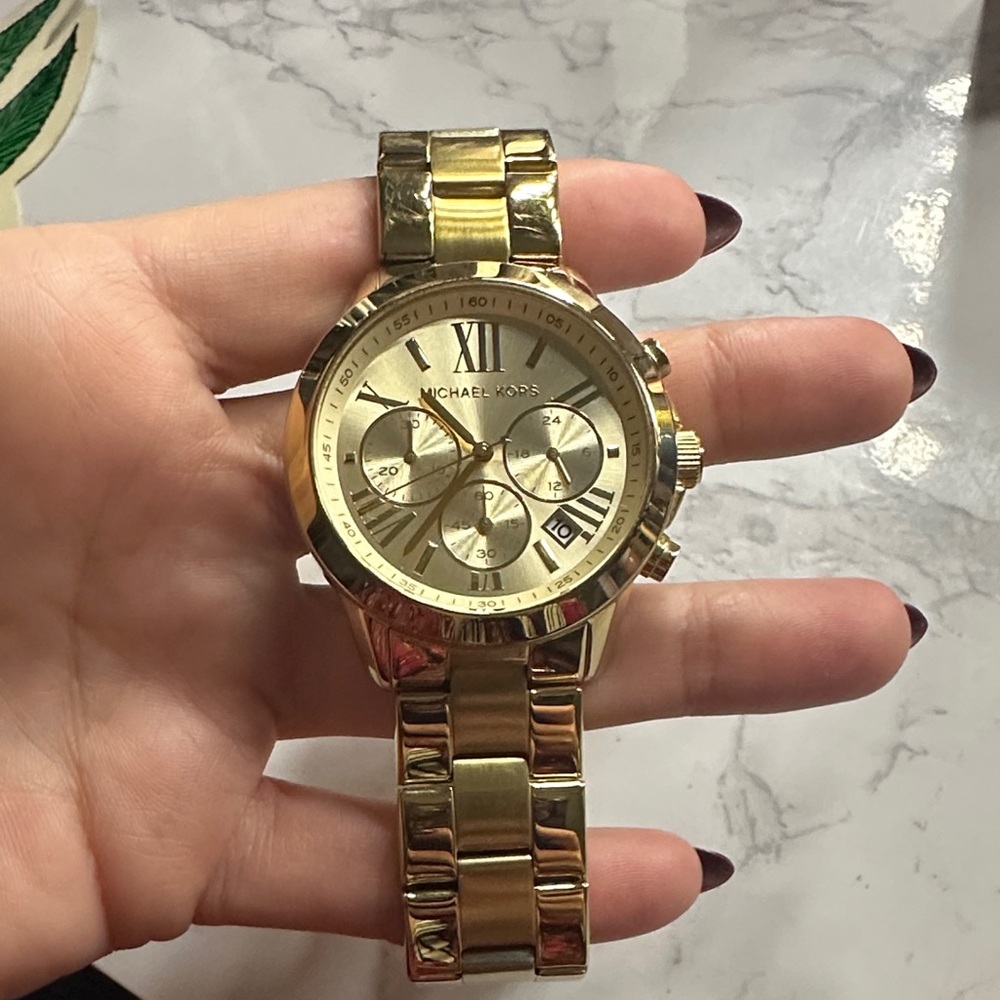 Michael Kors Gold Chronograph Watch